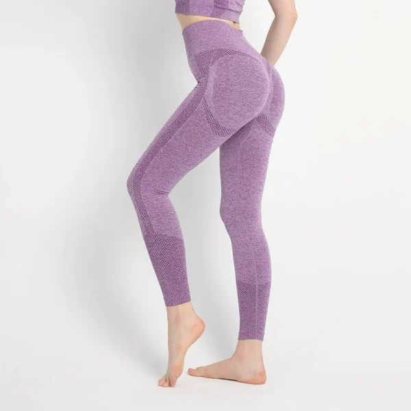 Seamless peach hip yoga pants - 图片 2